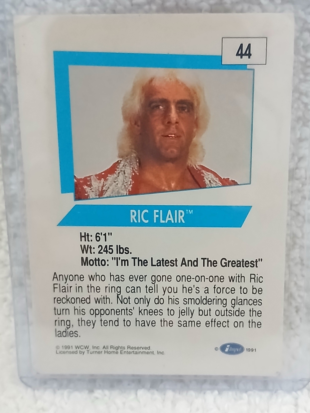 Ric Flair Purple Sequin Robe Trading Card #44 - Picture 2 of 2